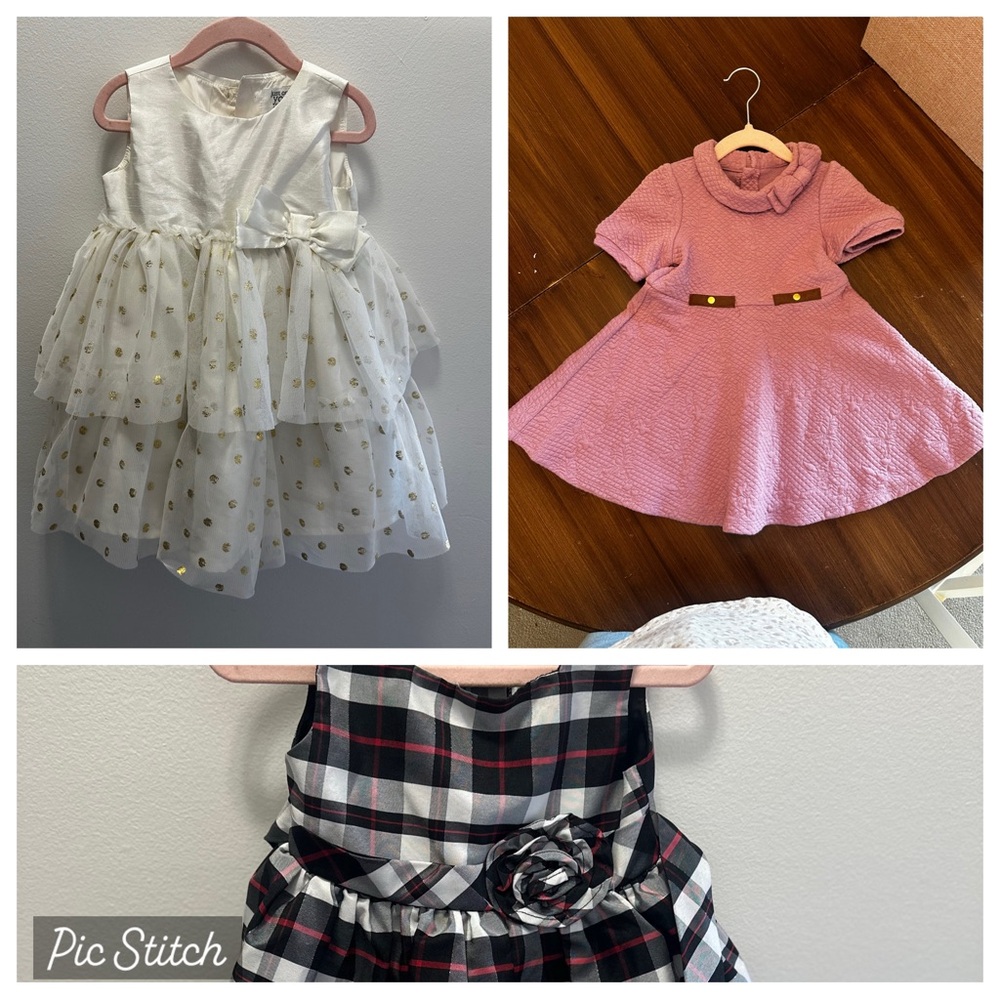 Bundle - Three Formal Special Occasion 2T Dresses Toddler Girl